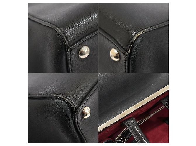 Fendi Bolso Tour Jure Mediano de Cuero Negro - vista 7
