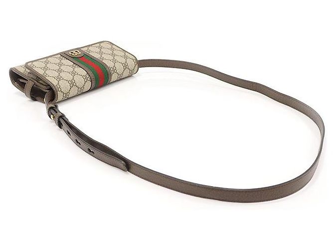 Balenciaga Borsa a Spalla Gucci in Tela Marrone Hacker WEB - vista 5
