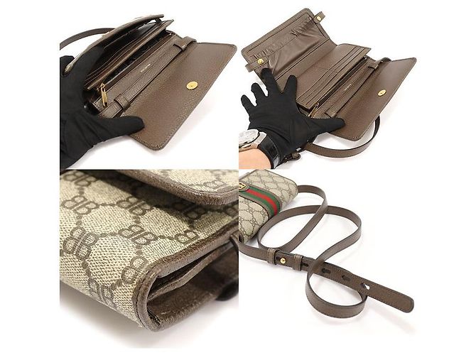 Balenciaga Borsa a Spalla Gucci in Tela Marrone Hacker WEB - vista 7