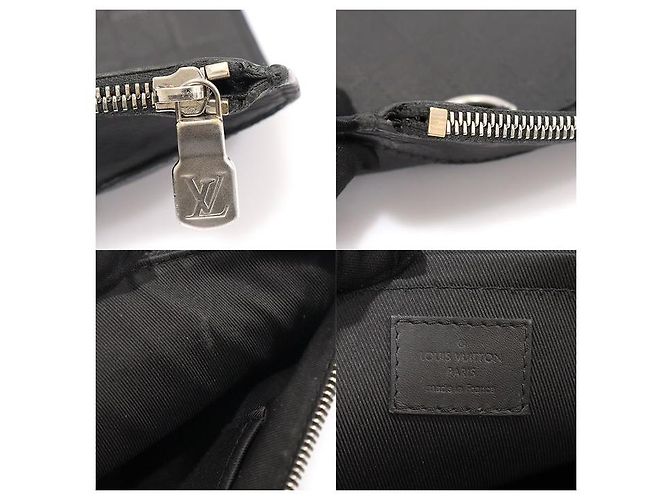 Louis Vuitton Damier Infini Leather Discovery Pochette Clutch Noir - vue 2