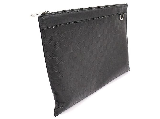 Louis Vuitton Damier Infini Leather Discovery Pochette Clutch Noir - vue 5