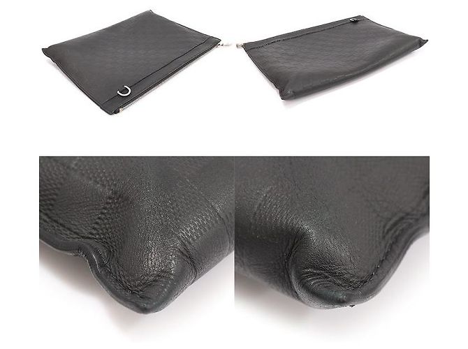 Louis Vuitton Damier Infini Leather Discovery Pochette Clutch Noir - vue 7