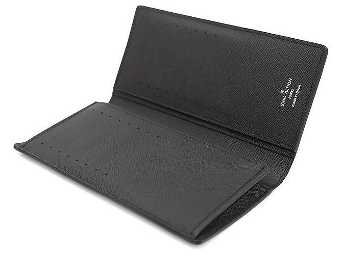 Louis Vuitton Cartera Larga Brazza en Lona Damier Graphite Castaño - vista 6