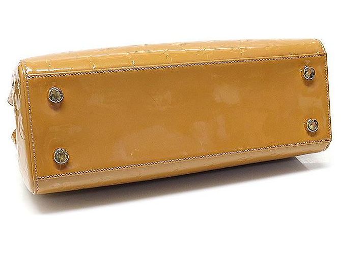 Louis Vuitton Monogram Vernis Rosa Velour Brea MM Marrone - vista 5
