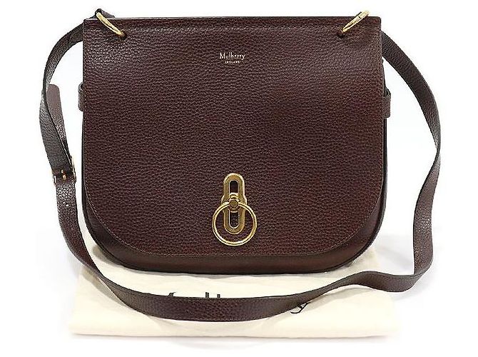 Mulberry Borsa a spalla Amberley media in pelle granata pesante Rosso - vista 2