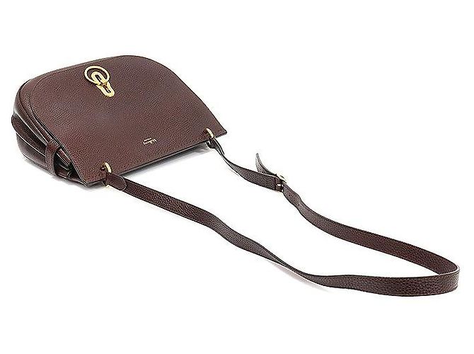 Mulberry Borsa a spalla Amberley media in pelle granata pesante Rosso - vista 4