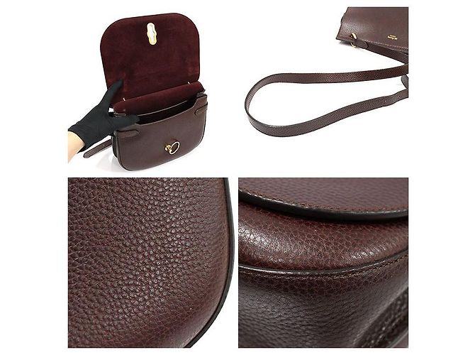 Mulberry Borsa a spalla Amberley media in pelle granata pesante Rosso - vista 6