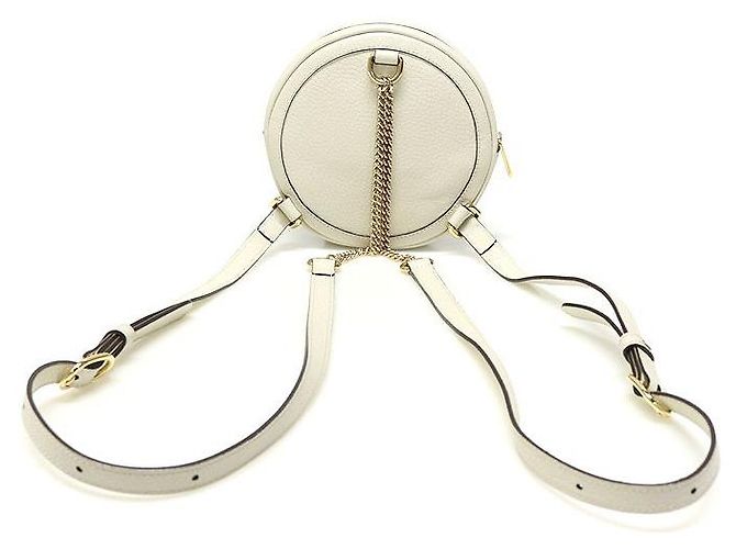 Gucci Mini Rundrucksack Ophidia GG mit Kette in Weiß - Ansicht 4