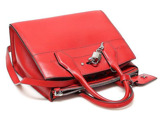 Louis Vuitton ROUGE Rosso Pelle di Vitello City Steamer PM - vista 4