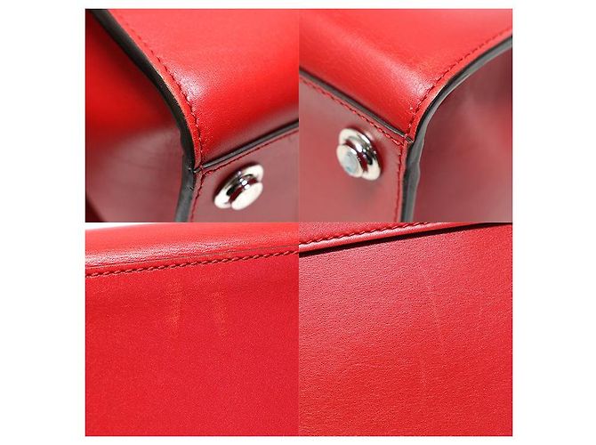 Louis Vuitton ROUGE Rosso Pelle di Vitello City Steamer PM - vista 6
