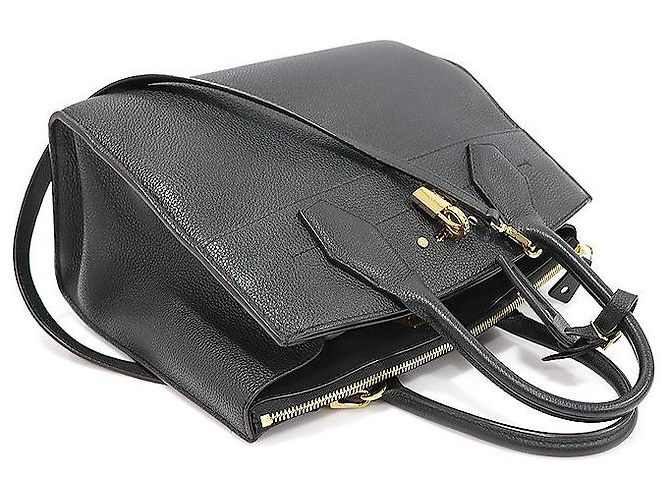 Louis Vuitton City Steamer MM in pelle di vitello grana nera Nero - vista 4