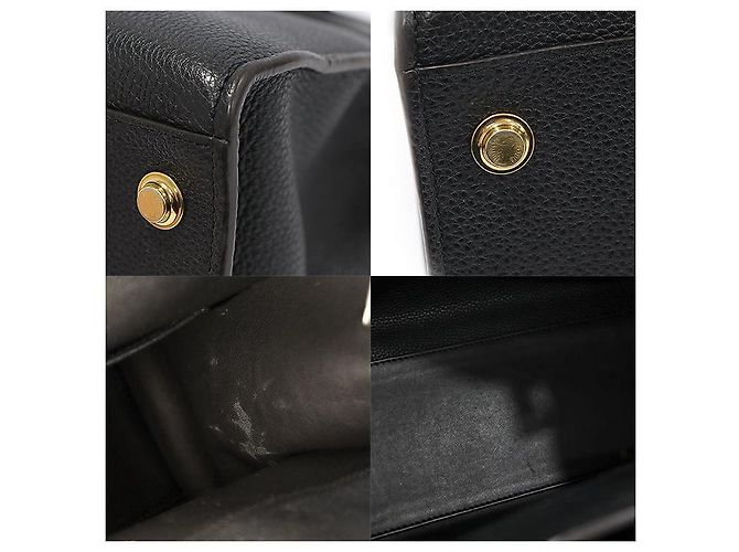 Louis Vuitton City Steamer MM in pelle di vitello grana nera Nero - vista 6