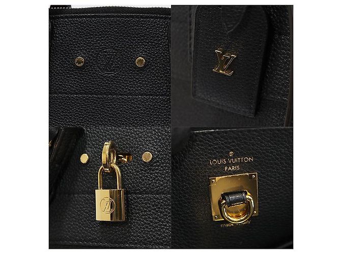 Louis Vuitton City Steamer MM in pelle di vitello grana nera Nero - vista 7