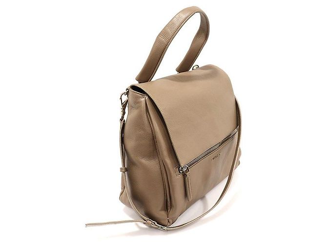 Givenchy Pandora Pure Medium in pelle di vitello marrone - vista 3
