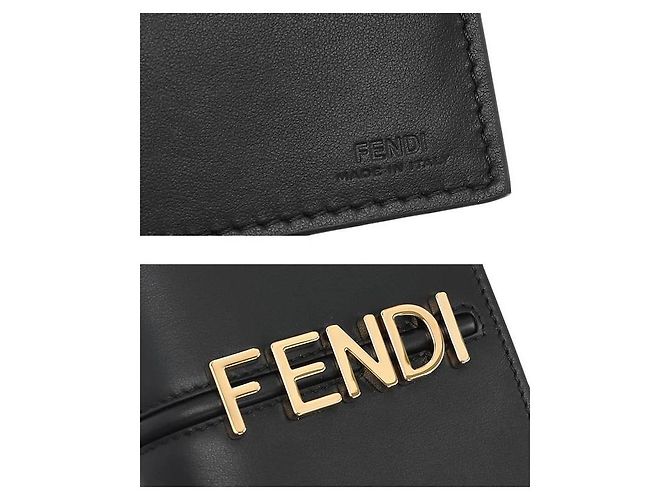 Fendi Leder-Wallet mit Kette - Ansicht 5