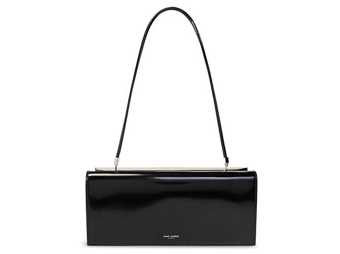 Saint Laurent Borsa a spalla con logo Tank - vista 4