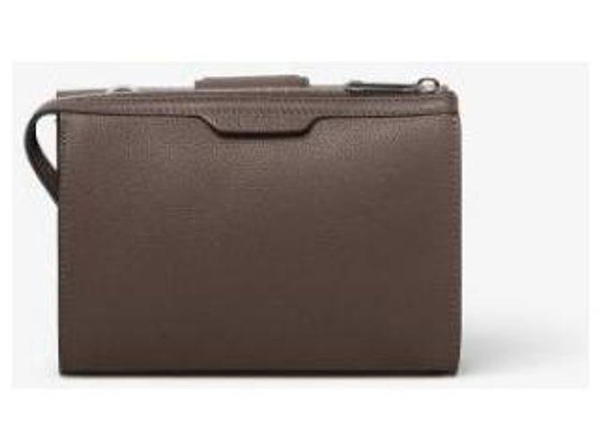 Fendi Borsa Double Baguette APDR Marrone - vista 6