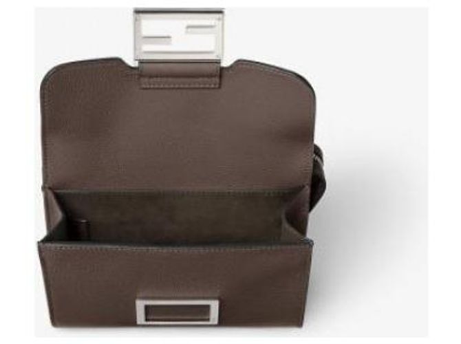 Fendi Borsa Double Baguette APDR Marrone - vista 7