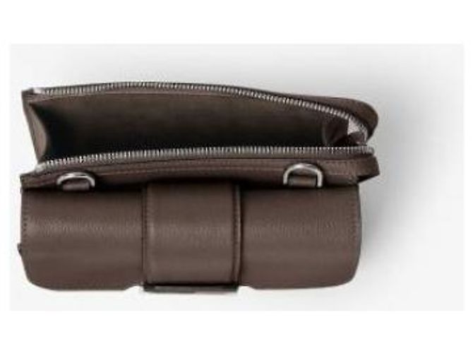 Fendi Borsa Double Baguette APDR Marrone - vista 8
