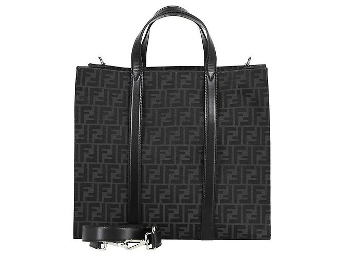 Fendi Borsa in tessuto Nero - vista 5