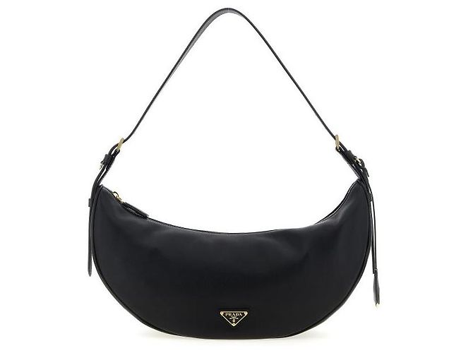 Prada Reedition Dumurun Große Leder Schultertasche Schwarz - Ansicht 4