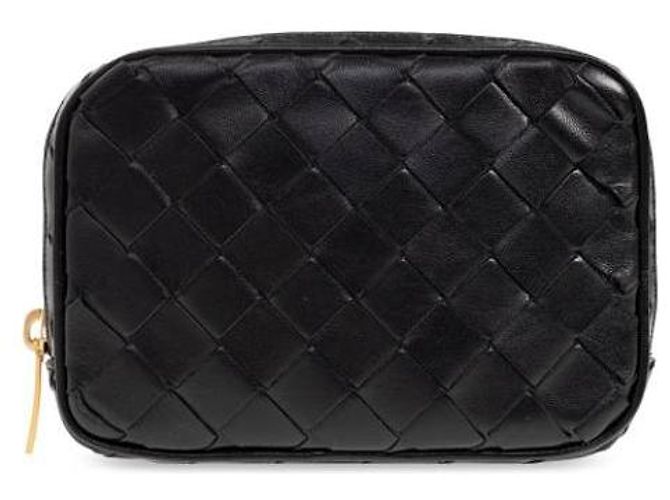 Bottega Veneta Pochette con zip Intrecciato Nero - vista 4
