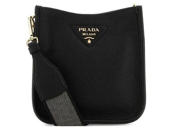 Prada Borsa a spalla mini in pelle Nero - vista 4