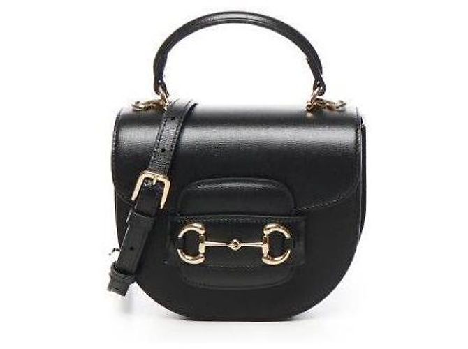 Gucci Borsa mini a manico Horsebit Nero - vista 5