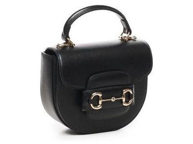 Gucci Borsa mini a manico Horsebit Nero - vista 7