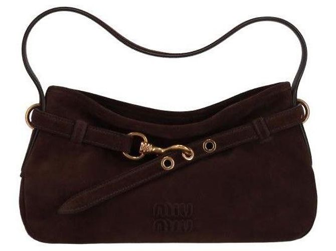 Miu Miu Borsa in scamosciato Marrone - vista 4