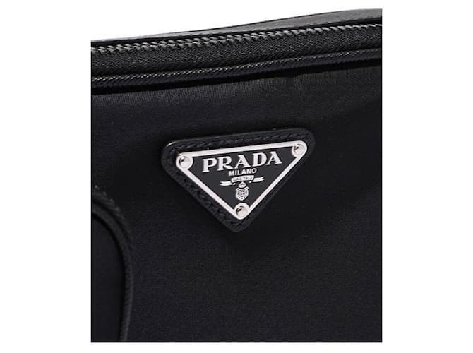 Prada Bolsa transversal com logo triangular Preto - vista 6