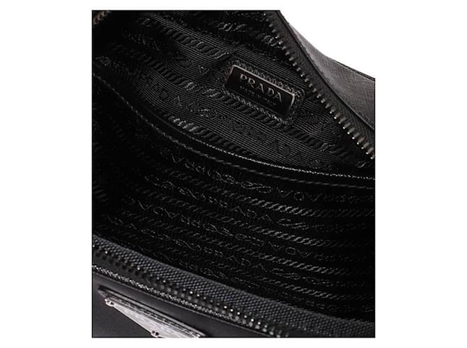 Prada Bolsa transversal com logo triangular Preto - vista 8