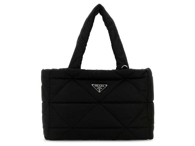 Prada Borsa per animali in nylon imbottito Nero - vista 4