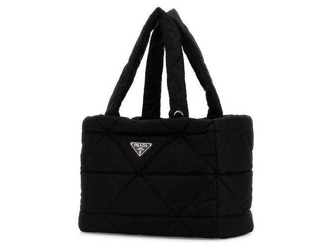 Prada Borsa per animali in nylon imbottito Nero - vista 5