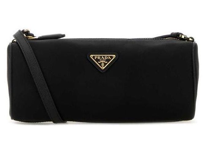 Prada Bolso Pouch de Re-Nylon Negro - vista 4