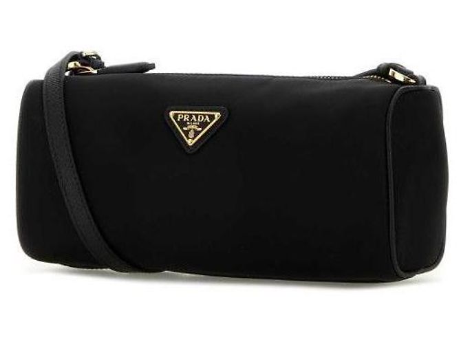 Prada Bolso Pouch de Re-Nylon Negro - vista 5