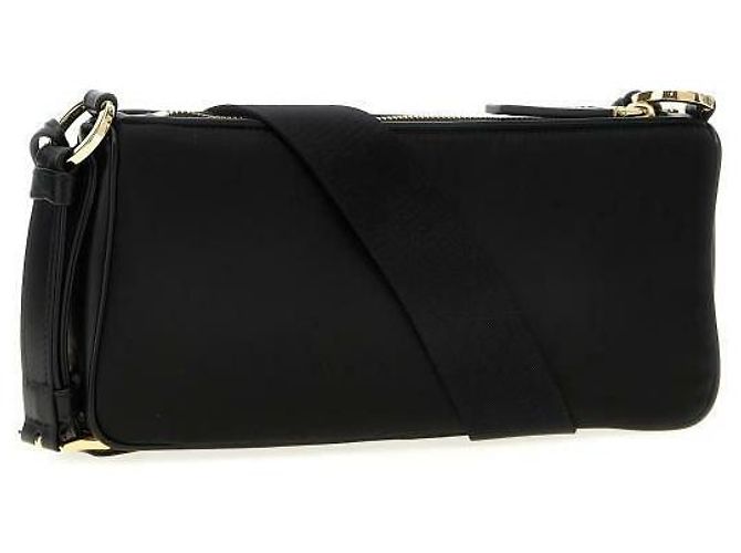 Prada Piccola borsa a spalla in nylon e pelle Nero - vista 5