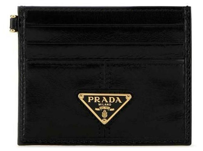 Prada Kartenetui aus Saffiano-Leder Schwarz - Ansicht 4