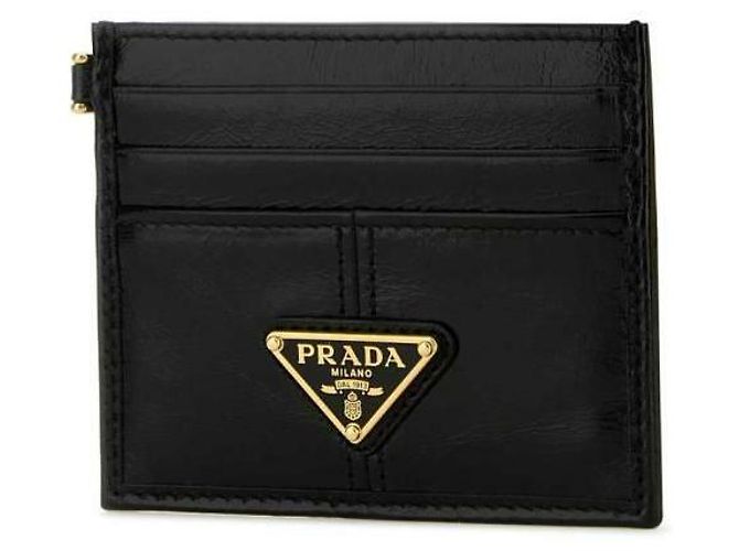 Prada Kartenetui aus Saffiano-Leder Schwarz - Ansicht 5