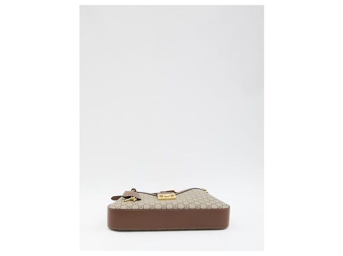 Padlock Gucci Borsa a Spalla GG Media con Lucchetto - vista 6