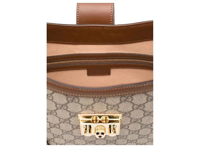 Padlock Gucci Borsa a Spalla GG Media con Lucchetto - vista 8