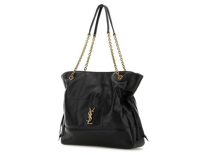 Saint Laurent Lambskin Tote Bag Schwarz - Ansicht 5
