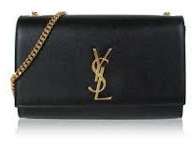 Saint Laurent Borsa a tracolla media classica Nero - vista 6