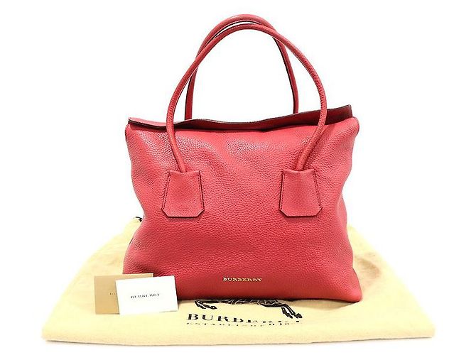 Burberry Borsa a spalla media Baynard in pelle azalea rosa con hardware dorato - vista 2