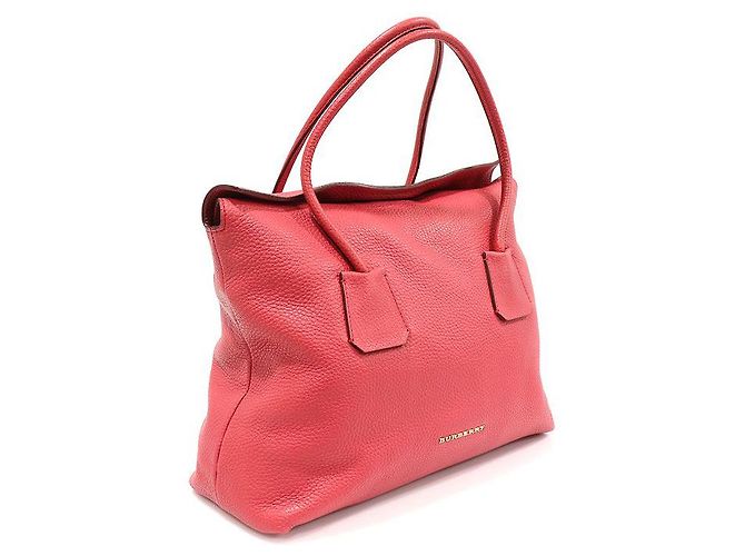 Burberry Borsa a spalla media Baynard in pelle azalea rosa con hardware dorato - vista 3