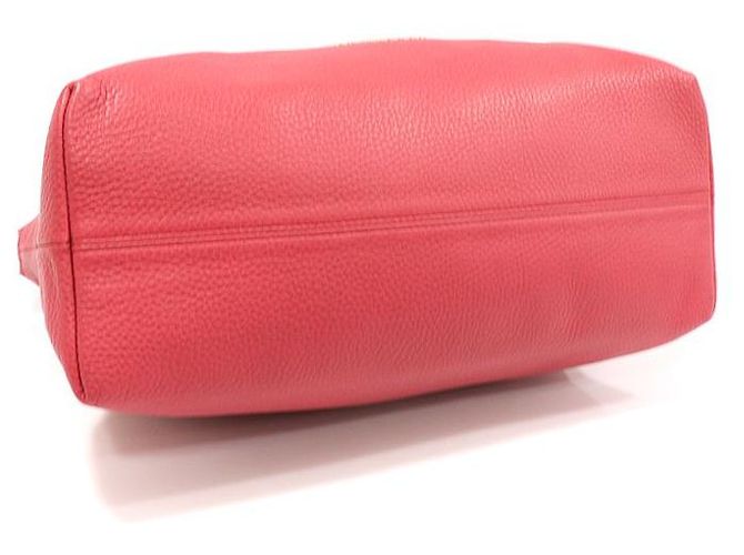 Burberry Borsa a spalla media Baynard in pelle azalea rosa con hardware dorato - vista 5