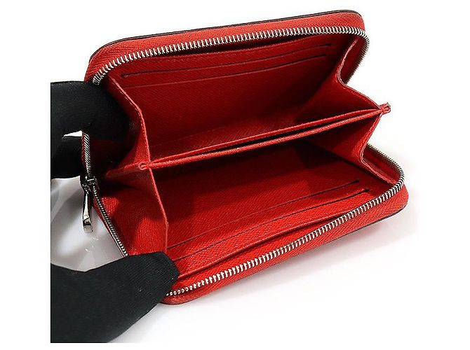 Louis Vuitton Billetera de Monedas Zippy en Cuero Epi Rojo Cobalto Roja - vista 5