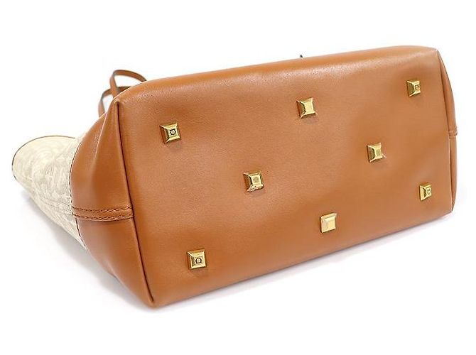 Salvatore Ferragamo Borsa a spalla Gancini Jacquard avorio in tono oro Bianco - vista 5