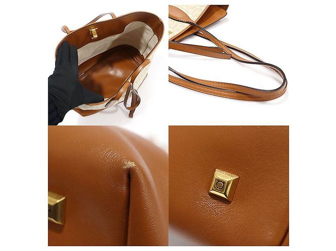 Salvatore Ferragamo Borsa a spalla Gancini Jacquard avorio in tono oro Bianco - vista 6
