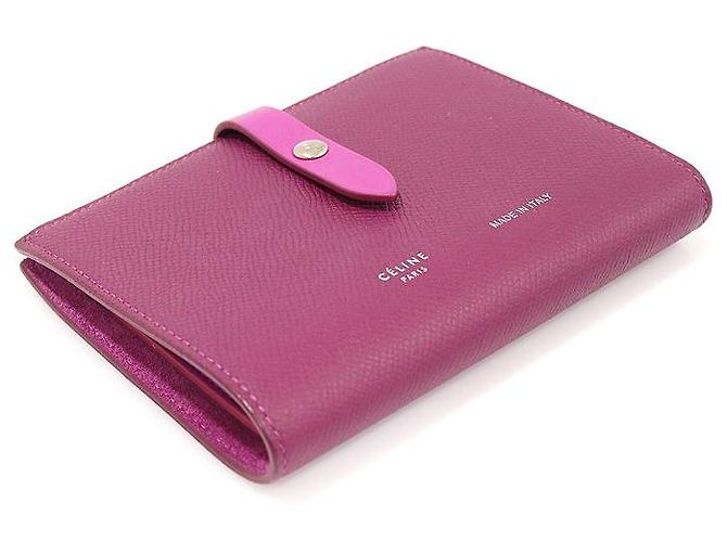 Céline Grape Grain Calfskin Multifunction Medium Strap Wallet Multiple colors - view 4